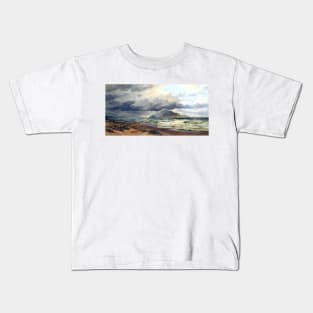 Cook Strait, New Zealand 1884 Nicholas Chevalier Kids T-Shirt